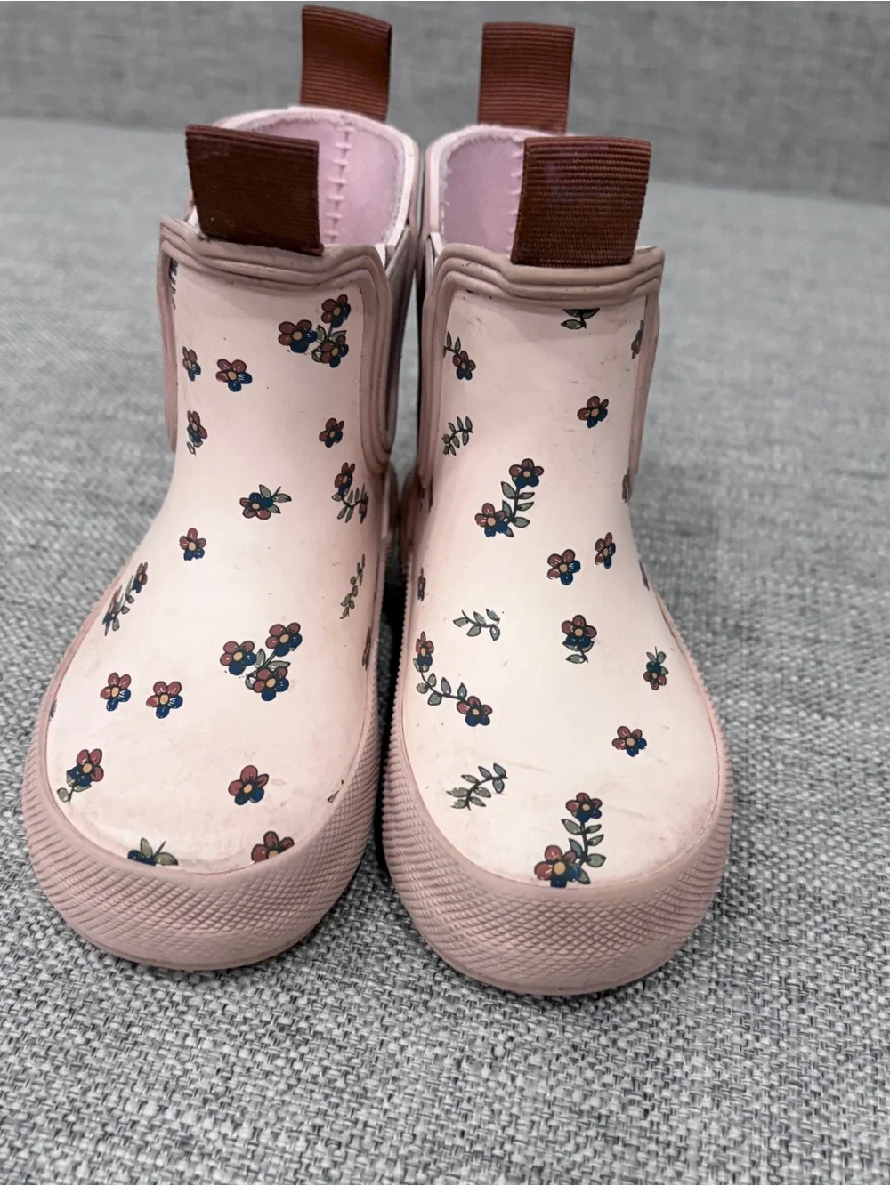 Zara Pink Floral Chelsea Rain Boots for Kids